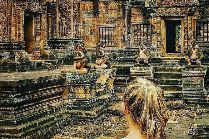 3-Day Tour(Unforgettable Angkor Temple Complex, Banteay Srei& Floating Village) - Day 1 through Angkor Thom: gates, face towers, and terraces you can read