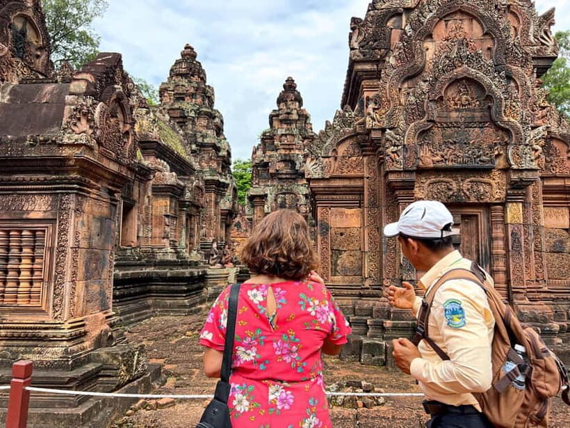 Banteay Srei, Beng Mealea and Kulen Mountain with Picnic - Morning start: hotel pickup, palm cake tasting, and the first short walk