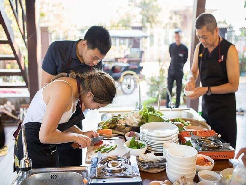 Cambodian Cooking Class - From Tuk-Tuk Pickup to a Market Full of Flavors