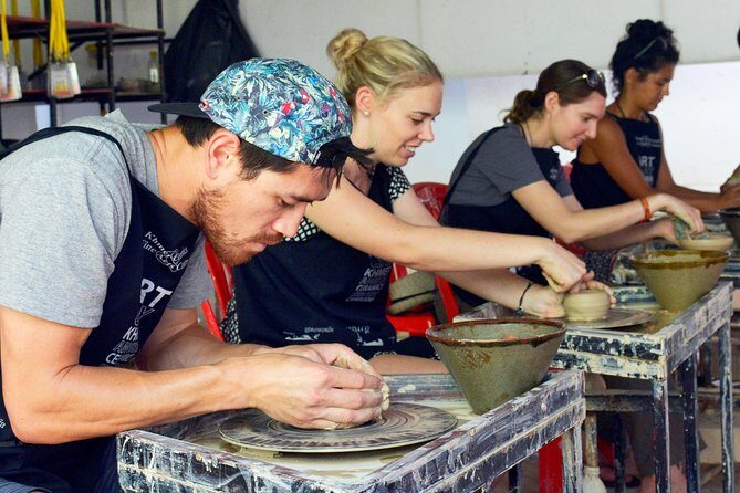 Cambodian Pottery Class in Siem Reap - Inside the Workshop: From clay lump to a real bowl