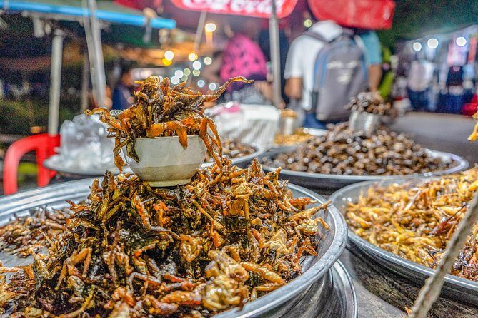 Siem Reap Evening Foodie Vespa Tour / Tuk Tuk Available - Made in Cambodia Market: a bonus for shoppers and gift ideas