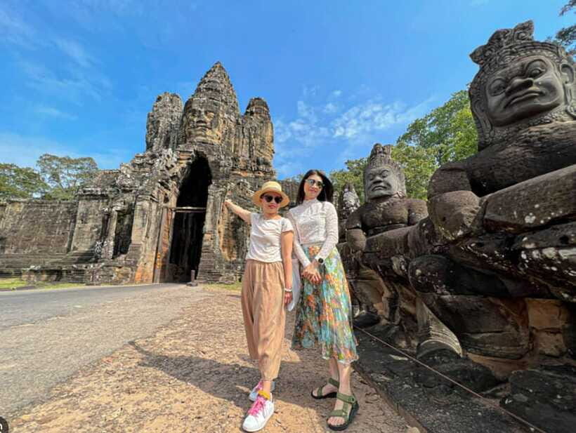 Sunrise at Angkor Wat and Small Tour with Tours Guide - Angkor Thom’s South Gate, Bayon, and Baphoun towers