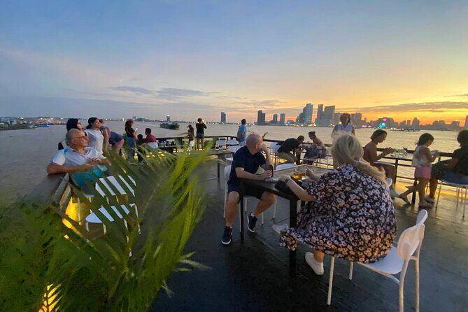 Sunset Cruise with free flow beer, soft drinks & fruit platter - The real cultural payoff: Silk Island by tuk-tuk