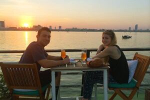 Sunset Cruise with unlimited beer & soft drinks -English speaking guide on board - The Route: Mekong, Tonle Sap, Four Faces Rivers, and Diamond Island