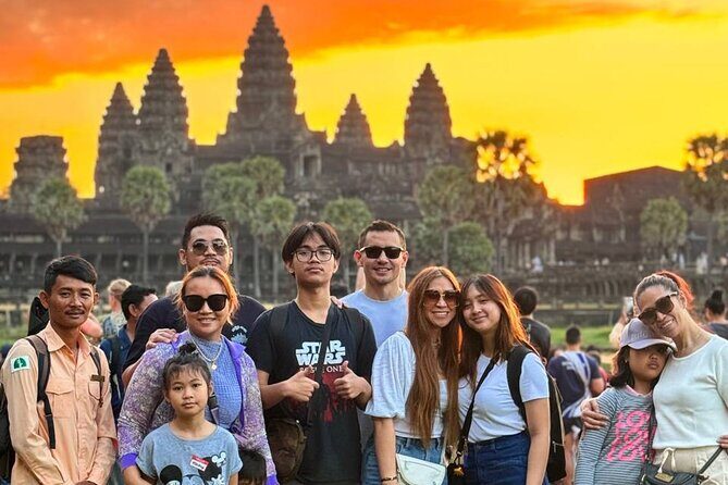 Unveiling Angkor Wat Sunrise, Bayon, Ta Prohm In Small Group Tour - Small-group comfort: hotel pickup, air-conditioning, and quick boarding